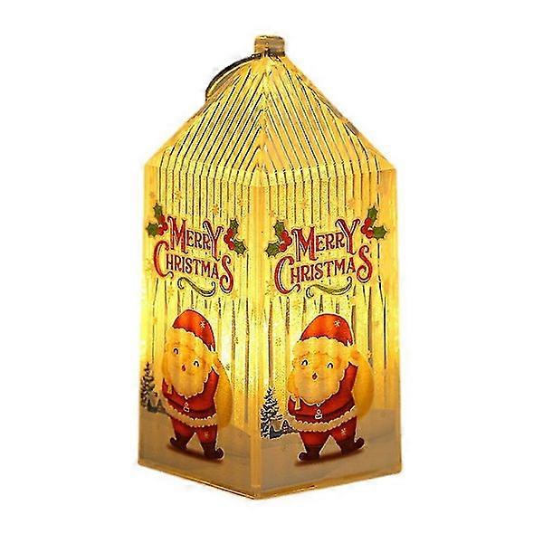 Christmas Led Lantern Light, Small Portable Flameless Lantern For