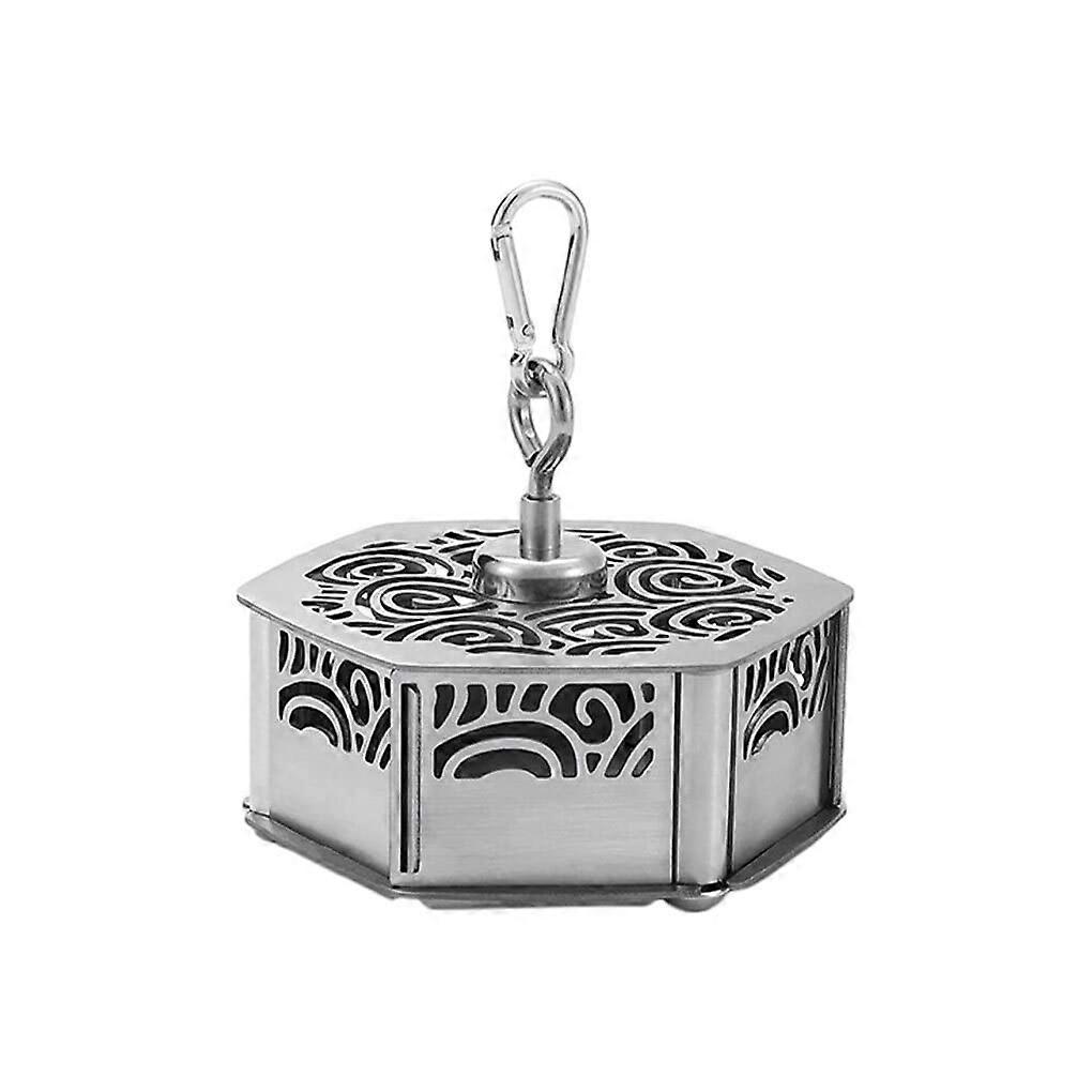 Magnetic Mosquito-Repellent Smoker Box With Hollow Frame Spool Holder Storage Compartment Versatile Picnic Accessory