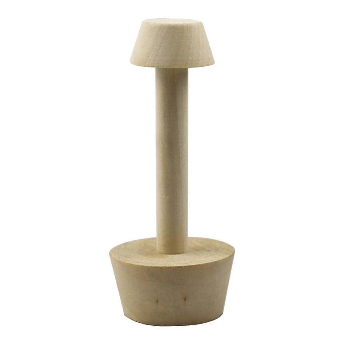 Doublesided Wooden Tart Tamper, Sturdy Baking Tool for Mini Egg Tart Molds, Durable and Versatile for Cake and Pastry Preparation