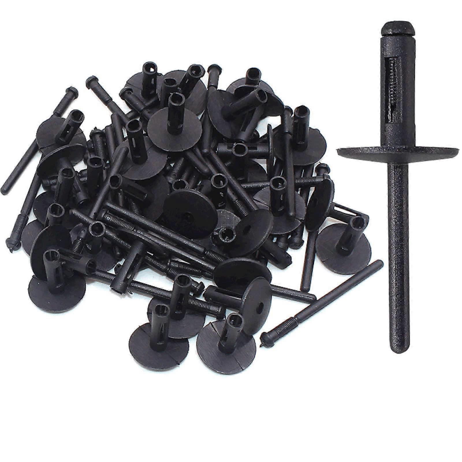 50 pieces/set black blind rivets for most car mounts