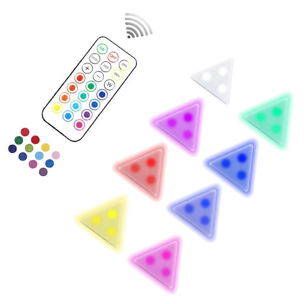 Decorative Lamp Color Changing Lamp Ambient Lighting White 8X8X2CM Timer Function 1Set