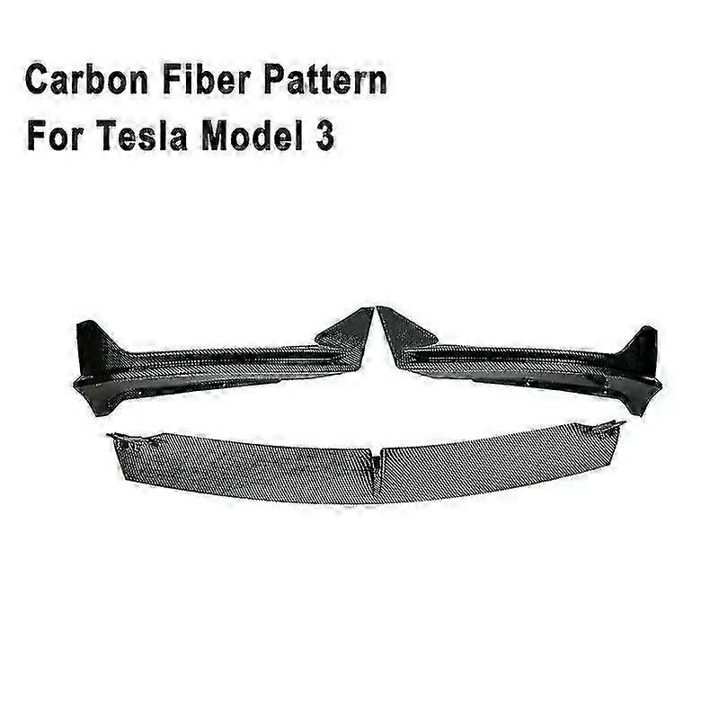Modifikation des vorderen Stoßstangenlippenspoilers und des Bodykits für Tesla Model 3 & Y (2017-2023) - Unterer Diffusor Protektorabdeckung