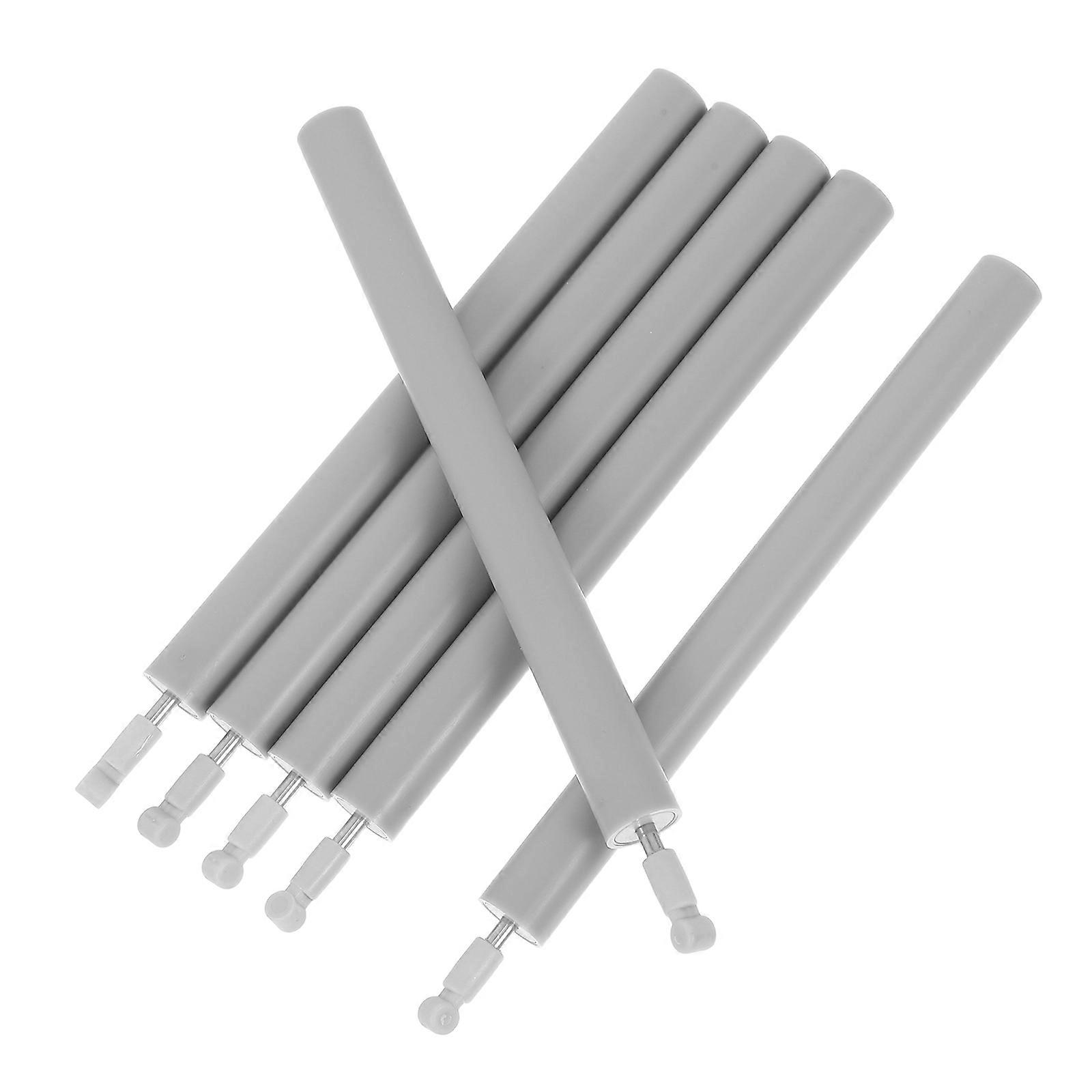 6pcs Silent Buffer Trash Bin Furniture Door Hydraulic Damping Close Damper for Drawer Doors Cabinet Damper Soft Close Grey Plastic