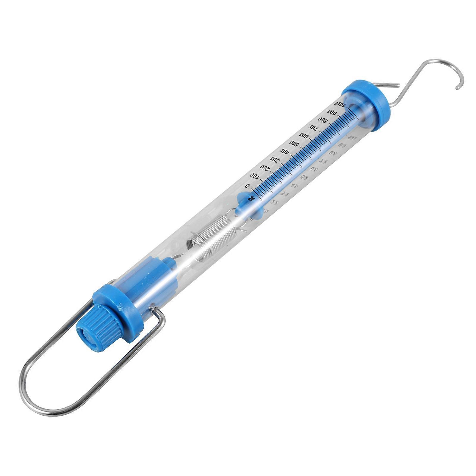 Tubular Spring Scale Transparent Physics Experiment Tool Reliable Measurement Educational Use Easy To Operate For Students
