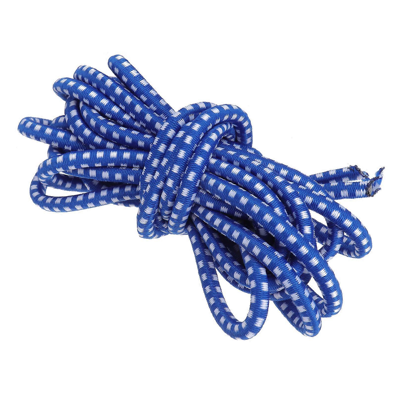 חבל קפיצה אלסטי כחול לבן חבל דילוג חיצוני רצועת גומי עמידה לבנים