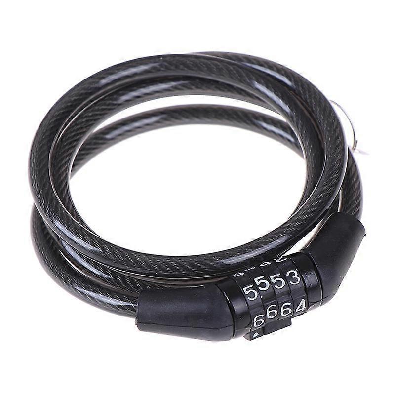 1Pc Easy To Use Bicycle Combination Lock Resettable 4 Digit Code Prevents From Being Cut Off
