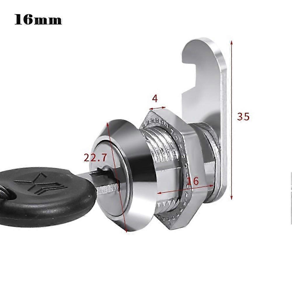 2 Keys Cam Lock Cold Rolled Steel For Mail Box Cupboard