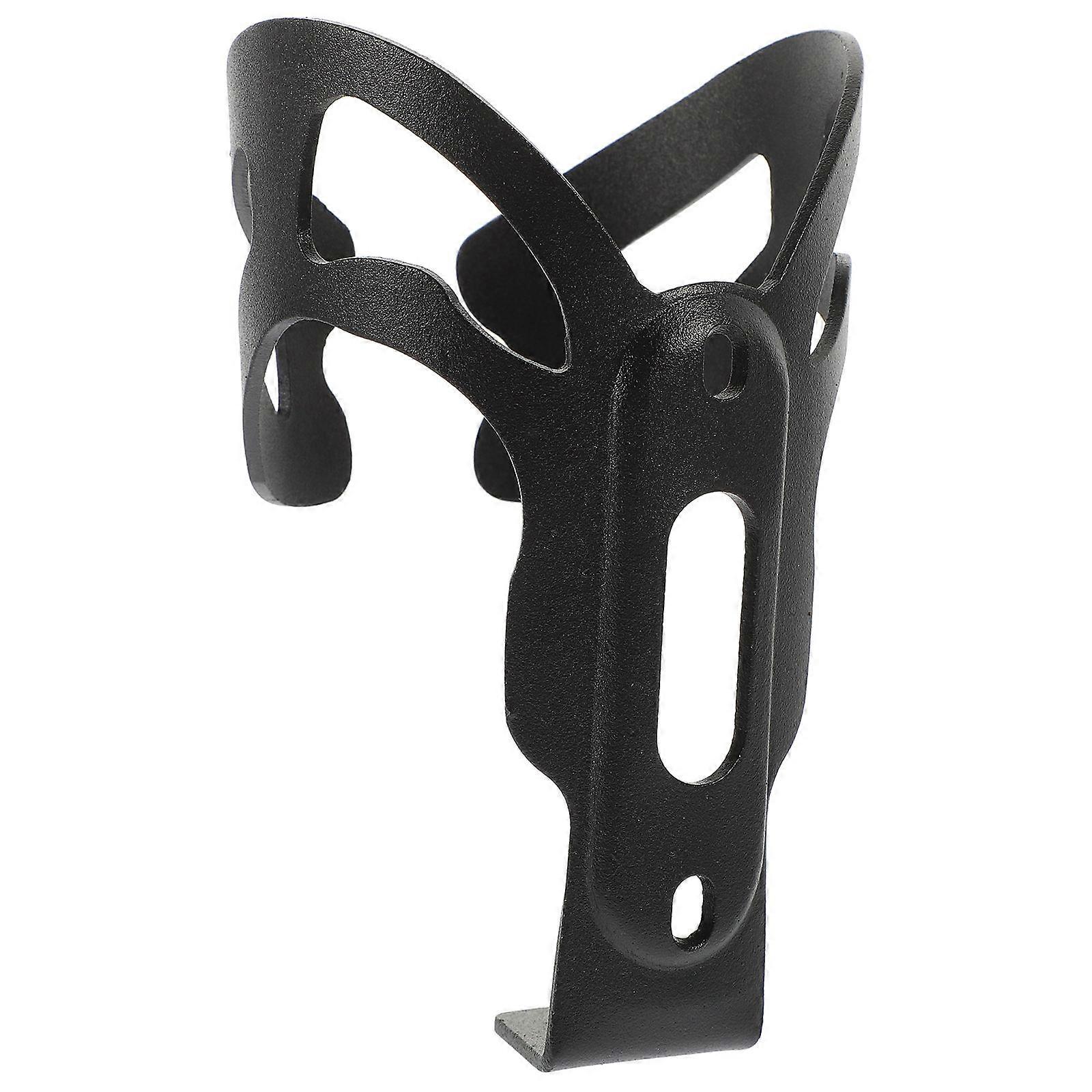 Bicycle Bottle Holder Metal Drinking Bottle Holder Safety For Outdoor Enthusiasts 4.91X3.14X3.14in Black 1Set