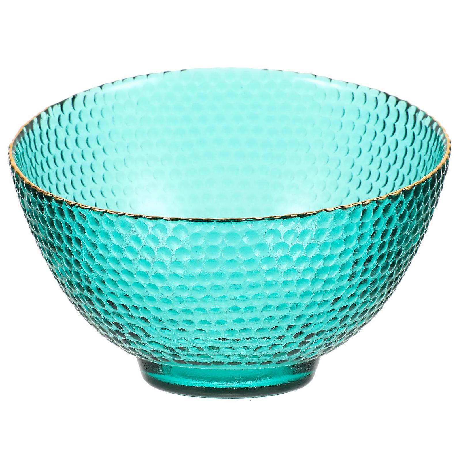 Creative Glass Salad Bowl Green Multi-Functional Bowl for Storage with Versatile Use