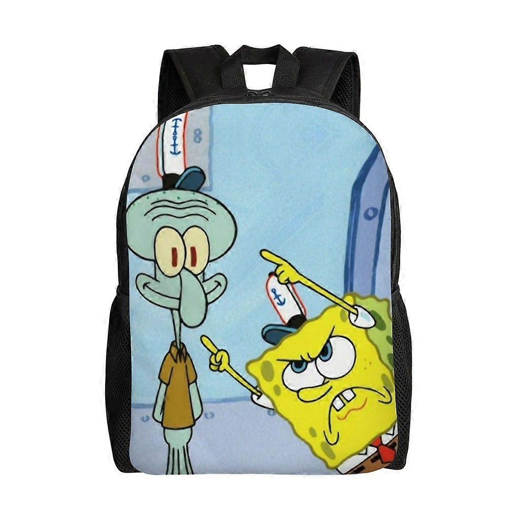 Squidward J. Q. Πλοκάμια Σχολική τσάντα Κινούμενα σχέδια Σακίδιο Μόδα Τσάντα για αγόρια Φοιτητική σχολική τσάντα Σακίδιο ταξιδιού-hjka1470