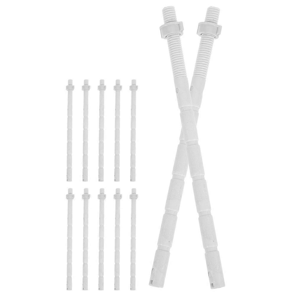 Flush Toilet Parts Push Button Flush Toilet 15.20X1.50X1.50CM Plastic 12Pcs