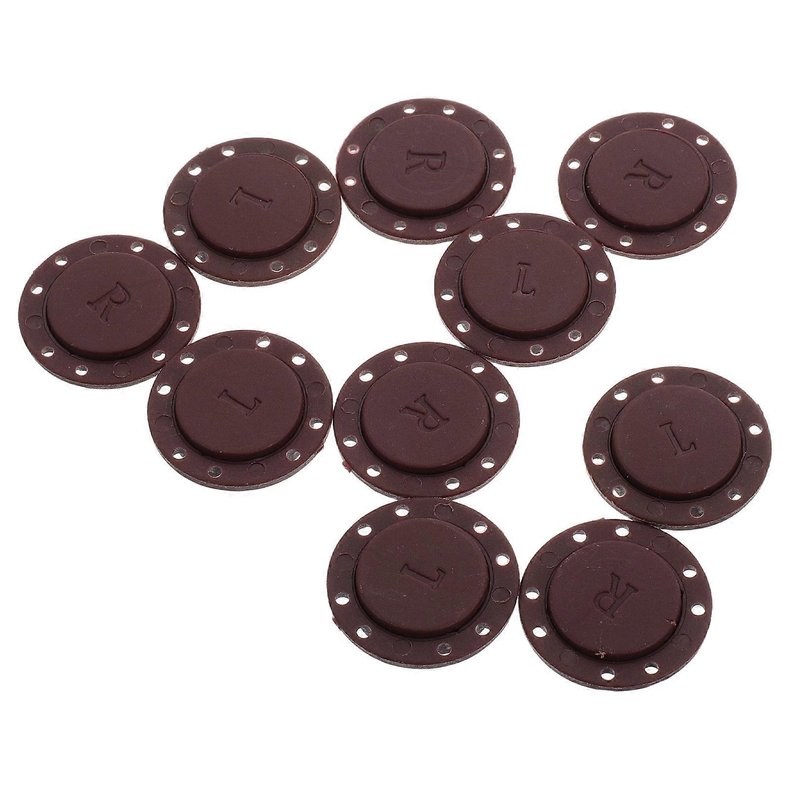 Sew In Magnets Round Design Fasteners Ideal For Diy Craft Projects On Coats And Jackets 2 60X2 60X0 20Cm Plastic Material 5 Pairs