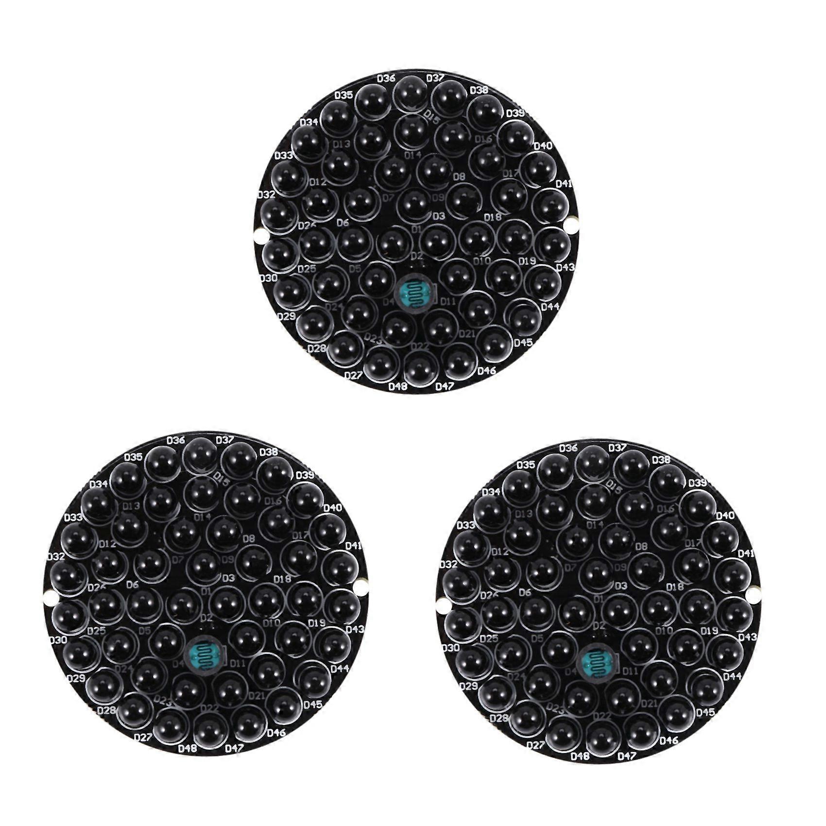 3X IR Infrared LED Board 940Nm 48Pcs IR LEDs At Night No Exposure Light Board