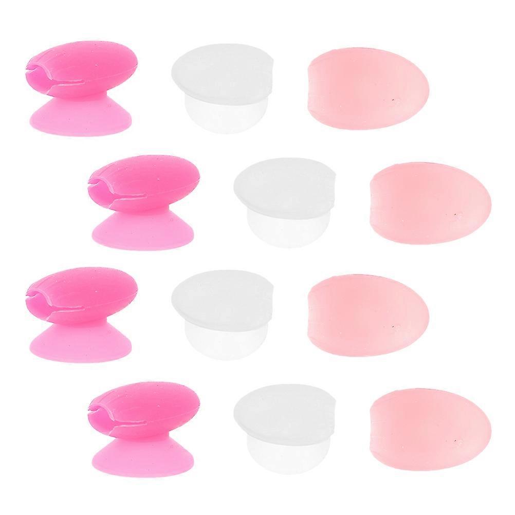 Silicone Brush Cover for Lip Brushes Assorted Color Keeps Shape and Protects from Dust 12 Pieces