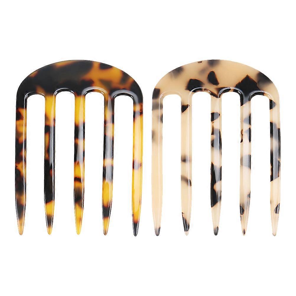 Assorted Color Hairpin Forks for Women Unique Design Easy to Hold Long Hair Accessories 2Pcs
