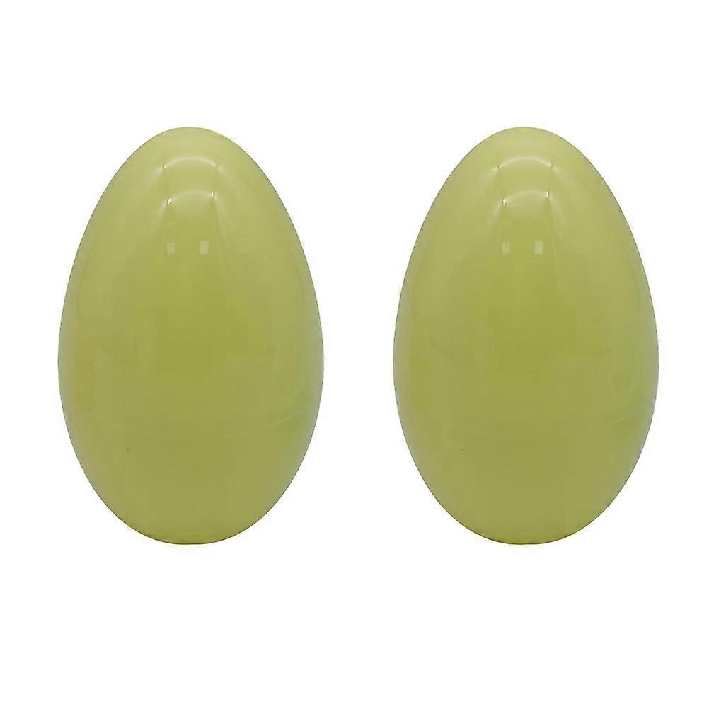 2pcs Easter Twisted Eggs Simulation Eggshell Model Party Supplies Random Color