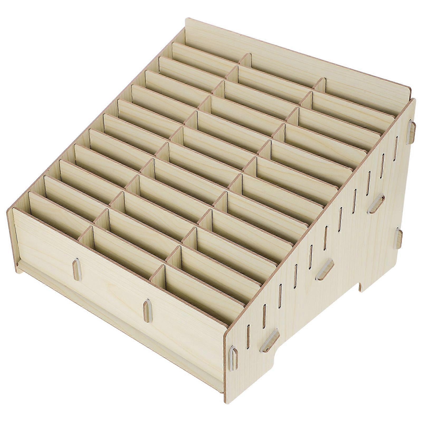 Mobile Phone Storage Box Classroom Organizer Space-Saving Design 32.60X29.30X20.50CM 1Set