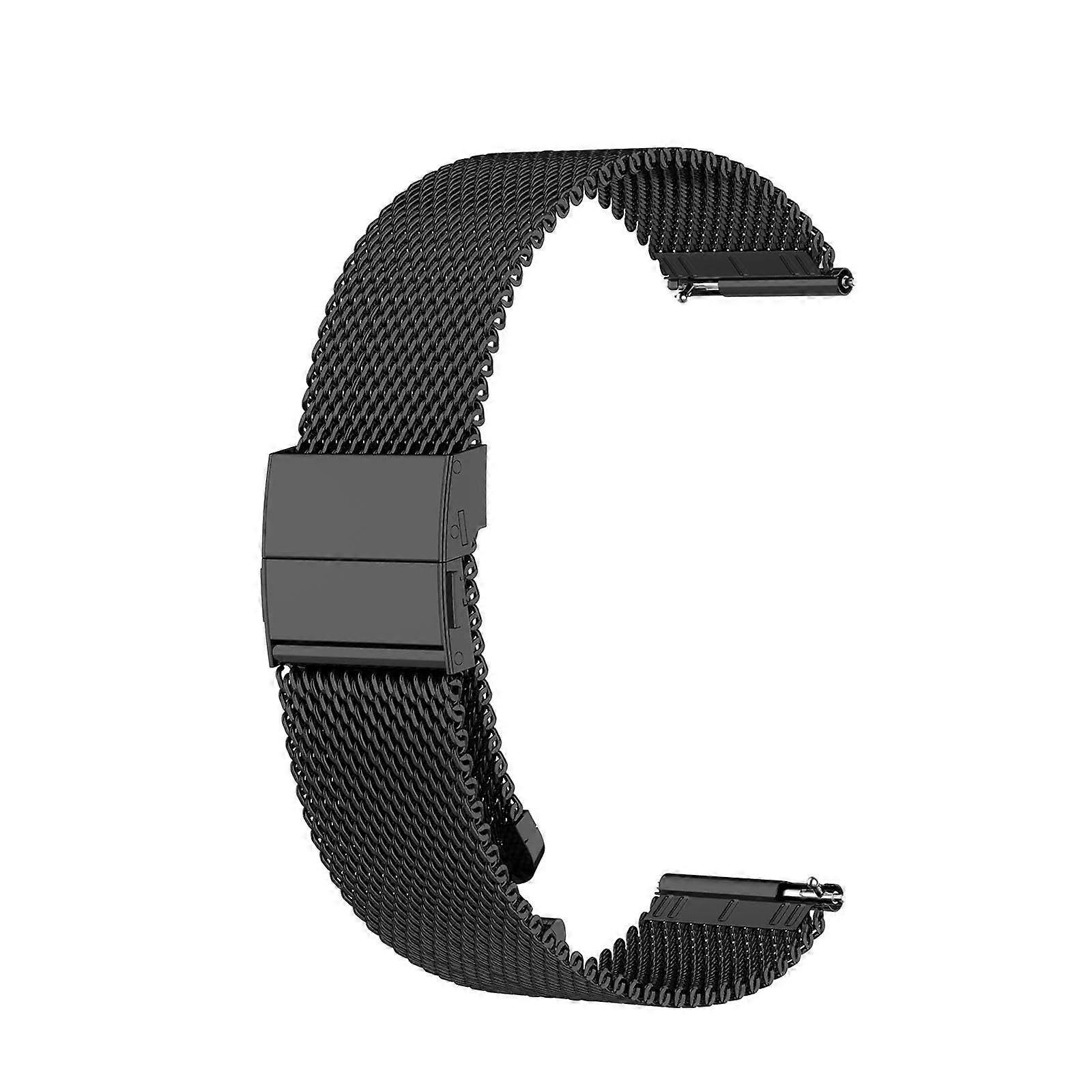 Metal Bracelet 20mm Stainless Steel Mesh Replacement Strap for Garmin Vivomove Style Watch for Men and Women