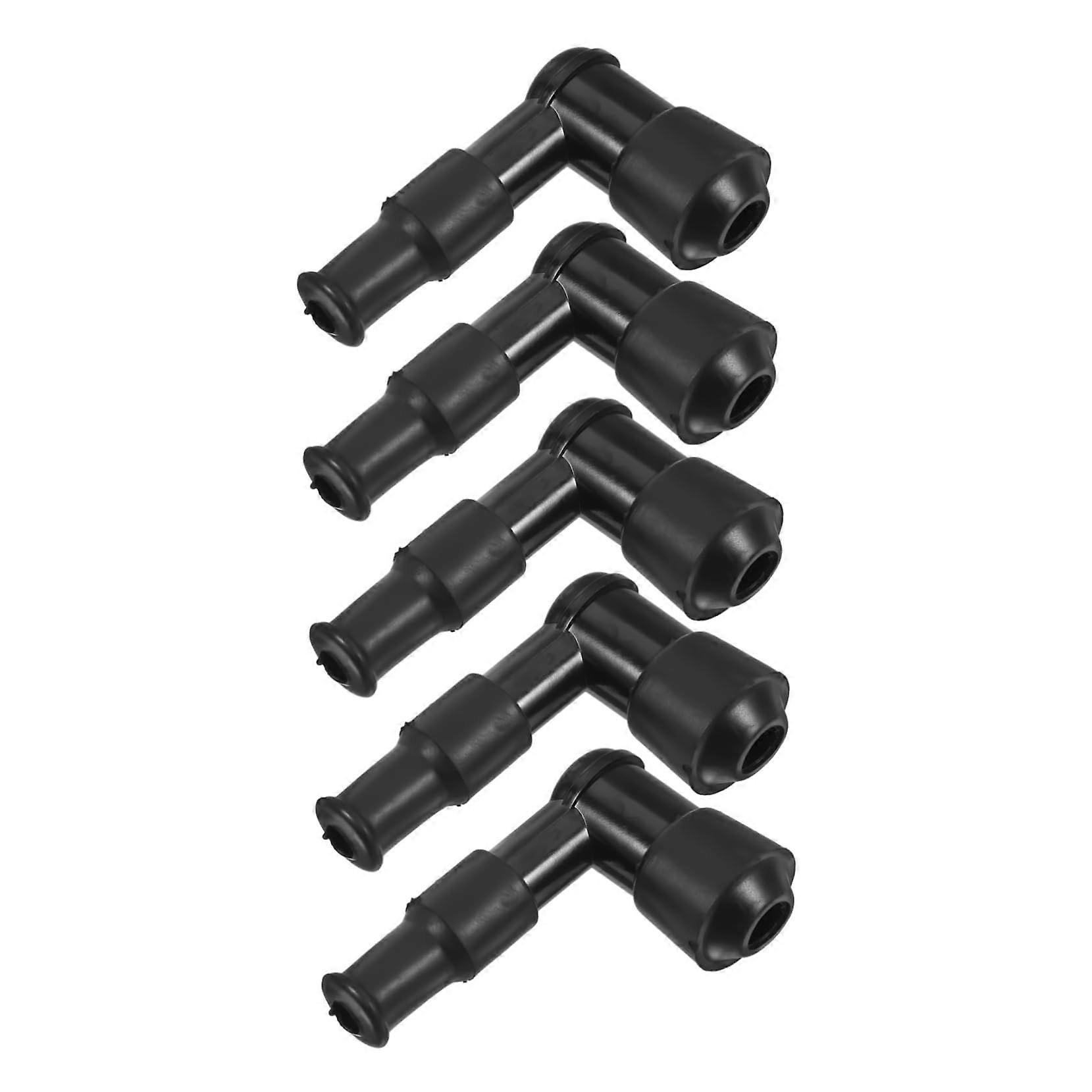 Lawnmower High Pressure Spark Plug Cover Pack of 5 for Micro Milling and Threshing Machine, Soft Material, Durable Fit
