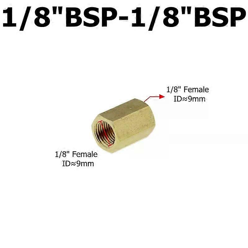 Brass Hex Reducer Pipe Fitting 1/8 1/4 3/8 1/2 3/4 F to F Thread Copper Adapter Equal Coupler Connector Water Gas Plumbing Joint