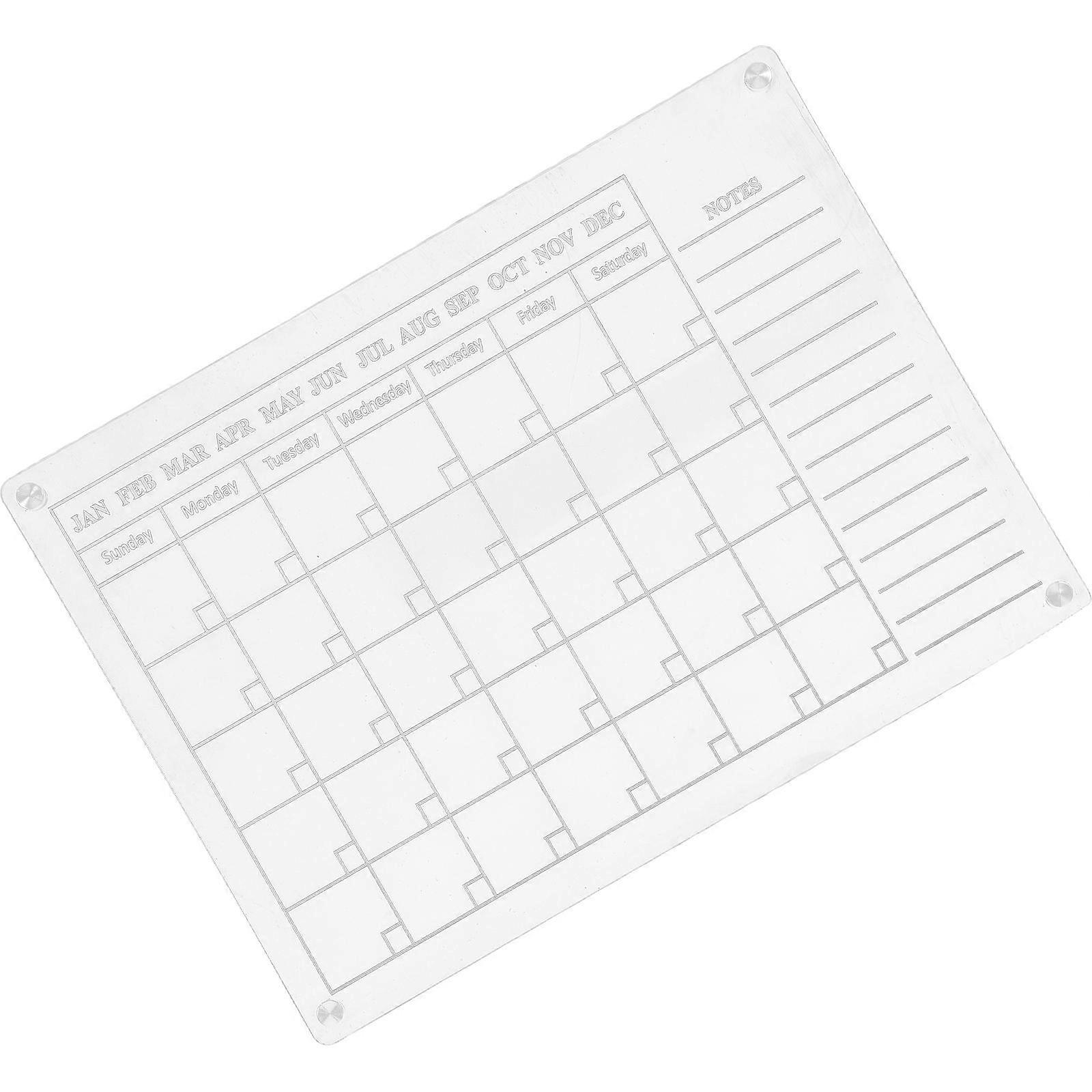 Clear Whiteboard Weekly Planner For Refrigerator Use With Schedule Sharing Function And Professional Style 1Pcs