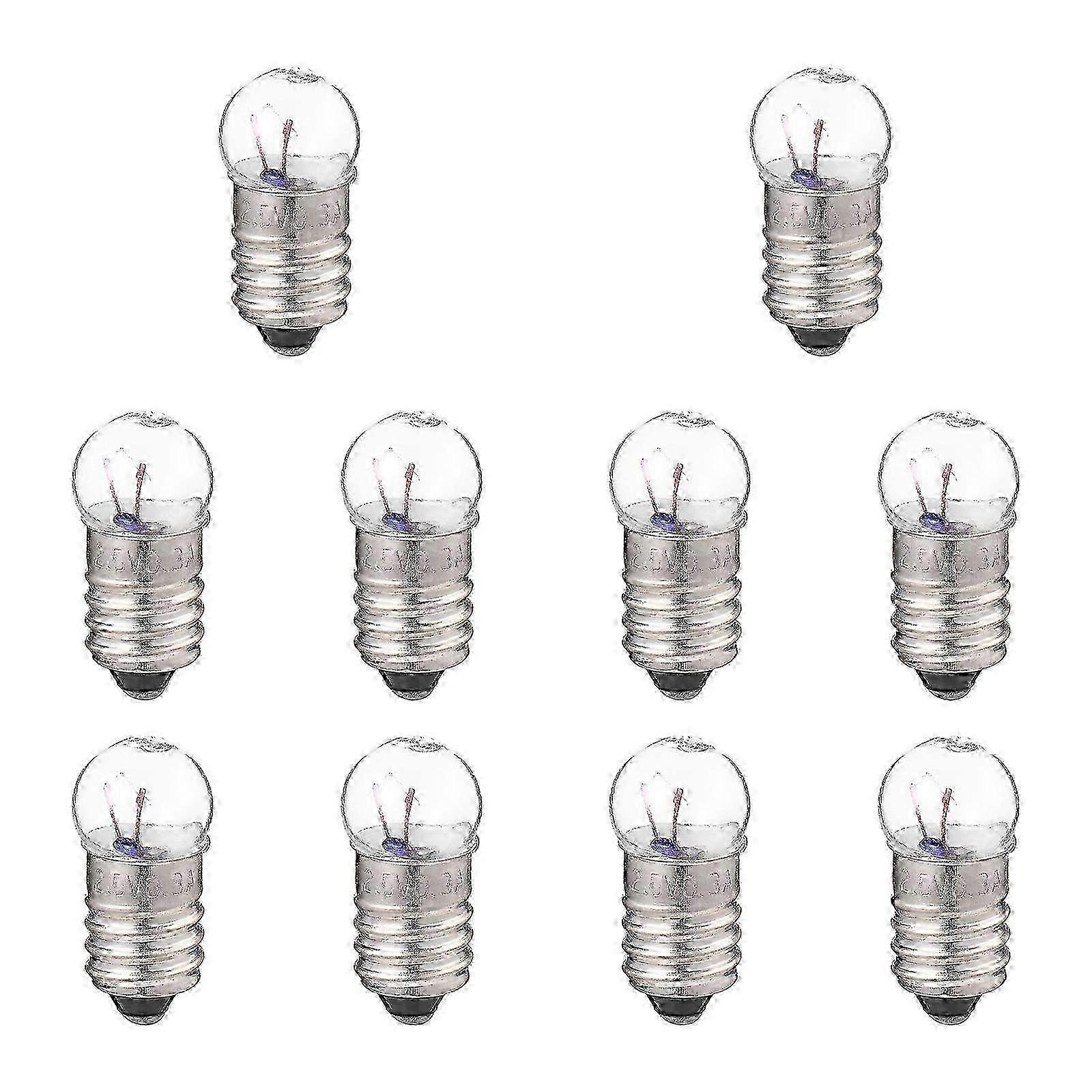 10pcs Small Light Bulbs for Science Experiments, School Lab Electrical Circuit Testing Edition 0729