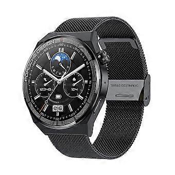 Ochstin 5HK46P 1.36 inch Round Screen Smart Watch Steel Strap(Black)