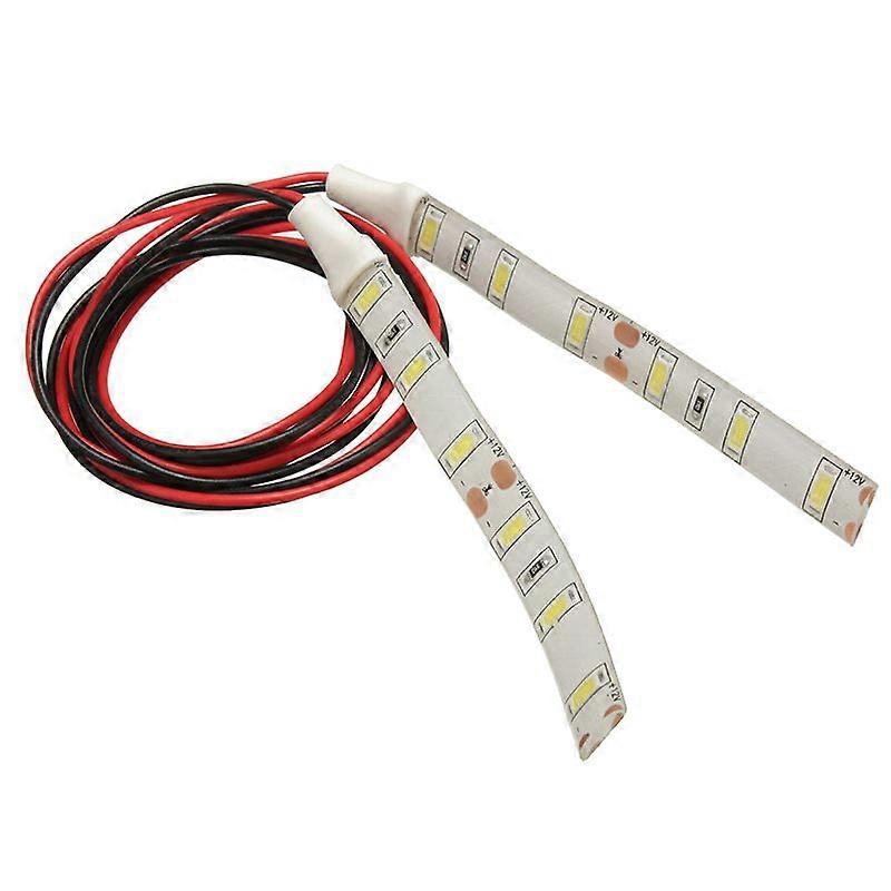 2x10cm 12V 白色 6 LED 5630 SMD 二极管带上用于汽车船发动机货车防水