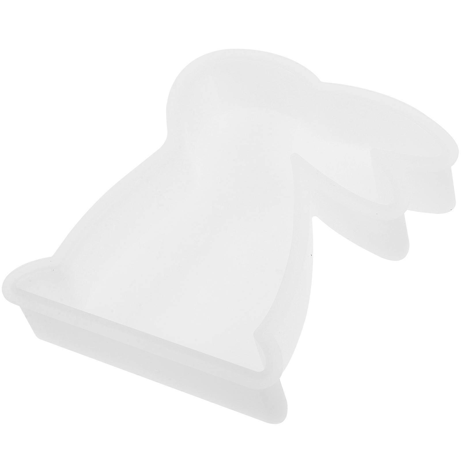 Silicone Bunny Shape Mold For Easter Celebrations 12.80X11.00X2.70CM Suitable For DIY Crafting Activities 1Pack