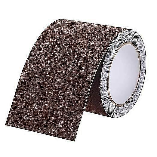Non-Slip Adhesive Stair Treads with High Tensile Adhesion (Brown)