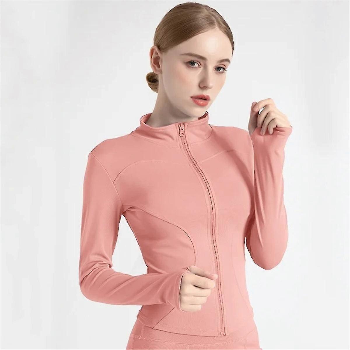 Long Sleeve Sports Jacket Women Zip Fitness Yoga Shirt Winter Warm