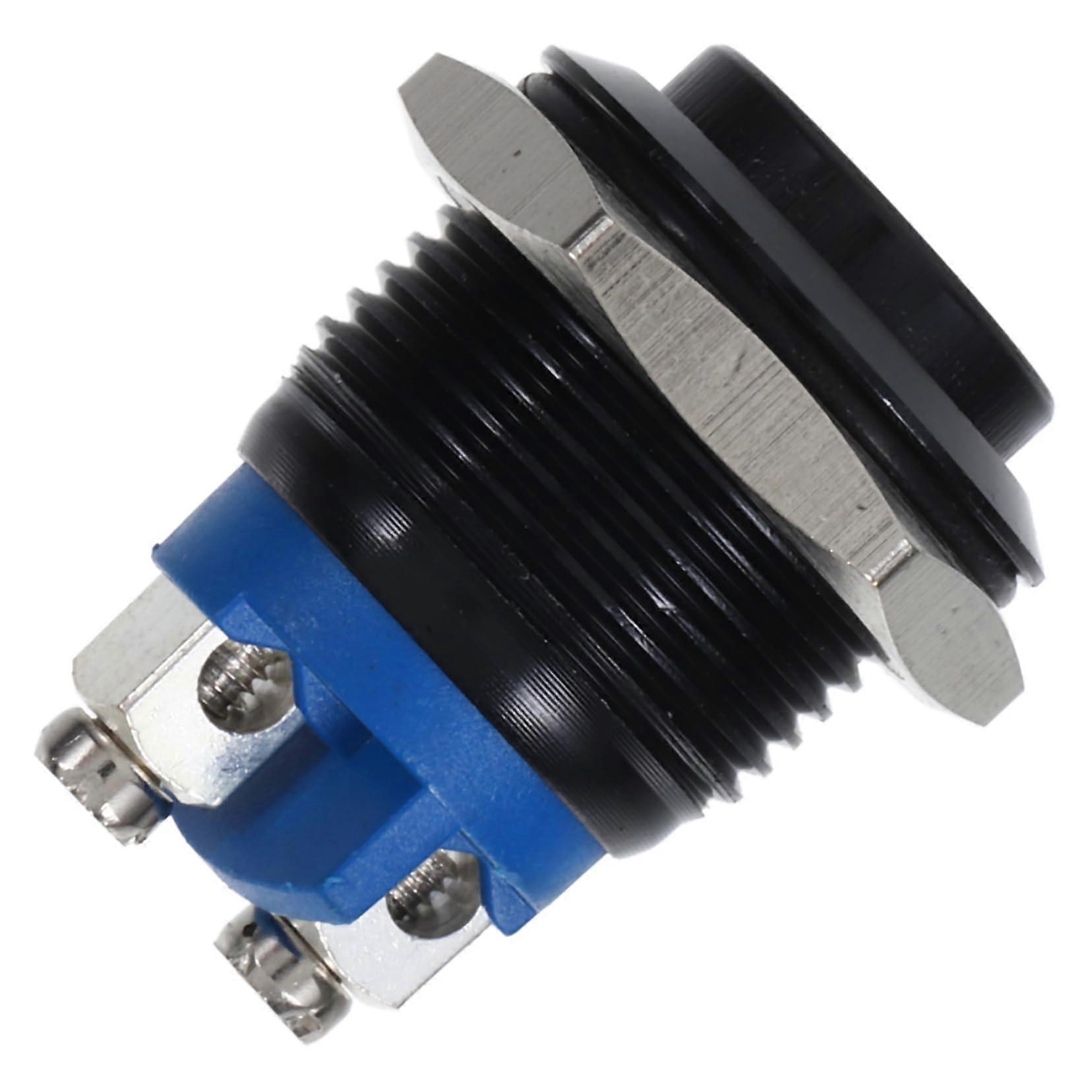 Metal Push Button Switch SelfResetting Compact Ergonomic for Automotive Modifications Automatic Reset Mechanism Durable