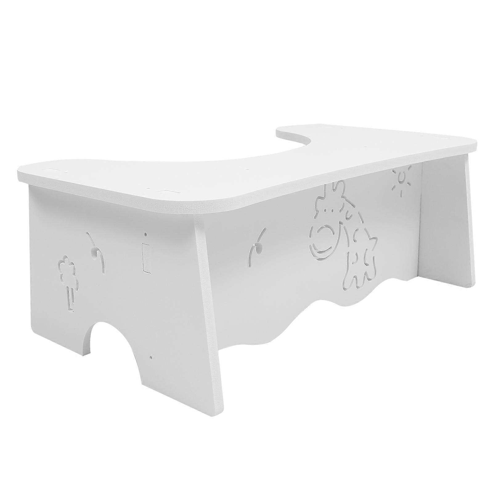 Stable Support Compact Toilet Foot Mat For Children And Elderly 47.5X27.5X17.5cm High-Grade PVC 1Pack