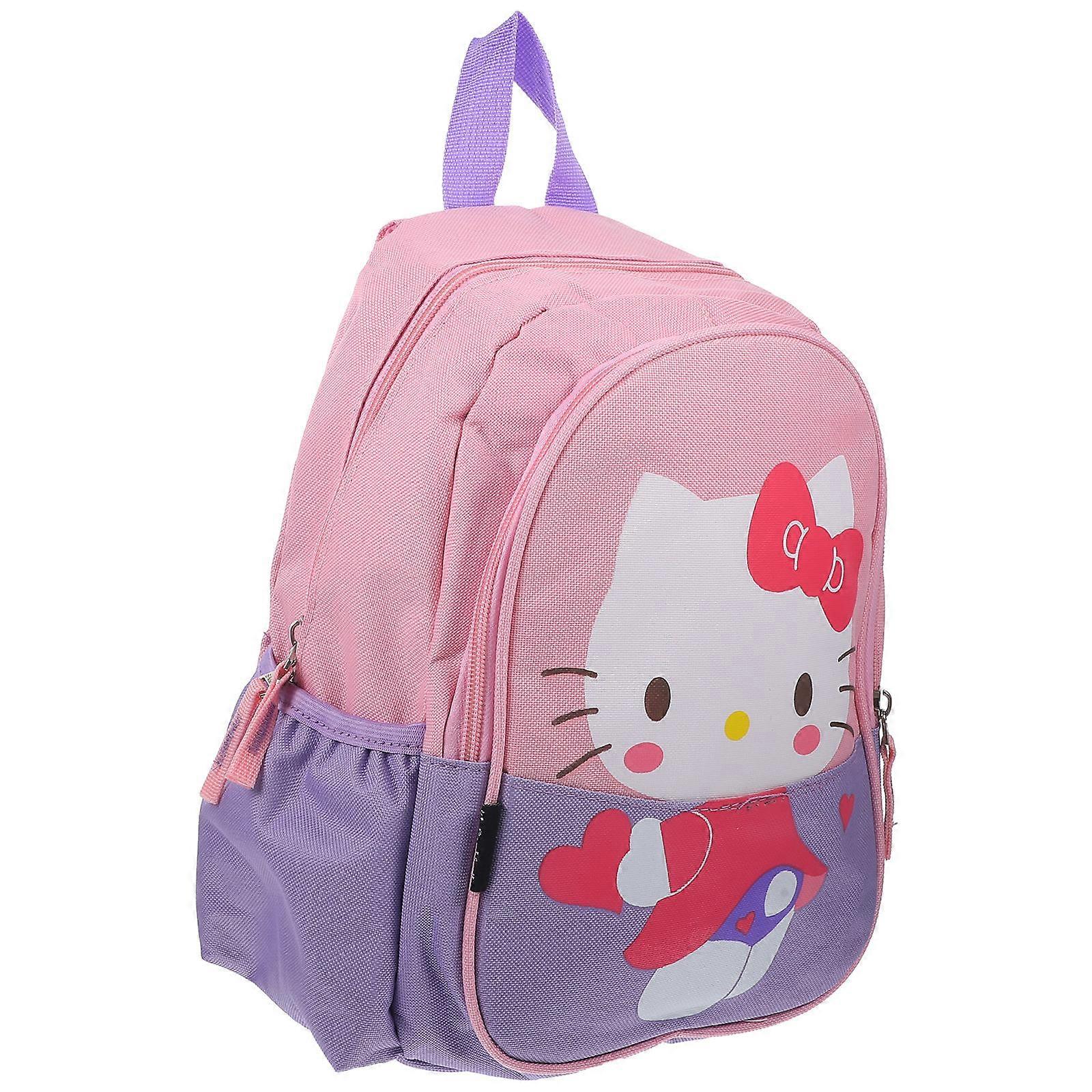Trendy Cat Pattern Backpack Great For Students Fashion Daypack Ideal For Traveling Lovely Pink 1Pcs
