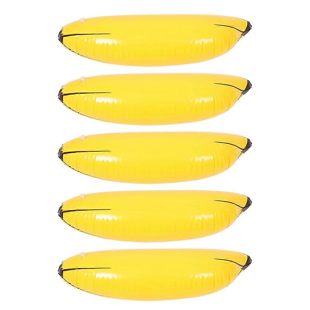 5PCS Inflatable Banana Pool Floats – Bright PVC Playthings for Beach Parties & Birthday Events, Lightweight Swimming Inflatables