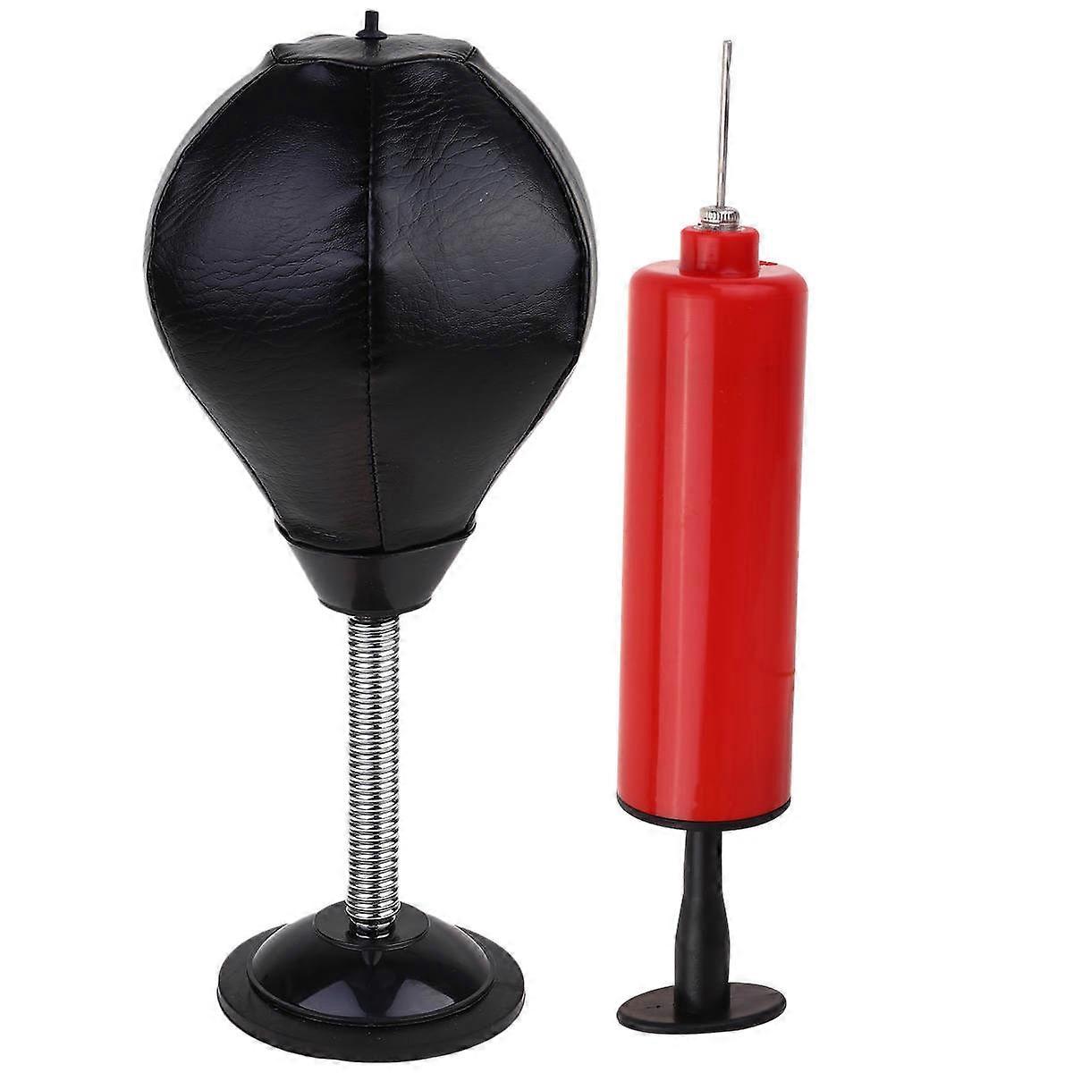 Black Mini Punching Bag For Eye Coordination At Home And Office With Strong Suction Cup Included 1Pcs For Stress Relief