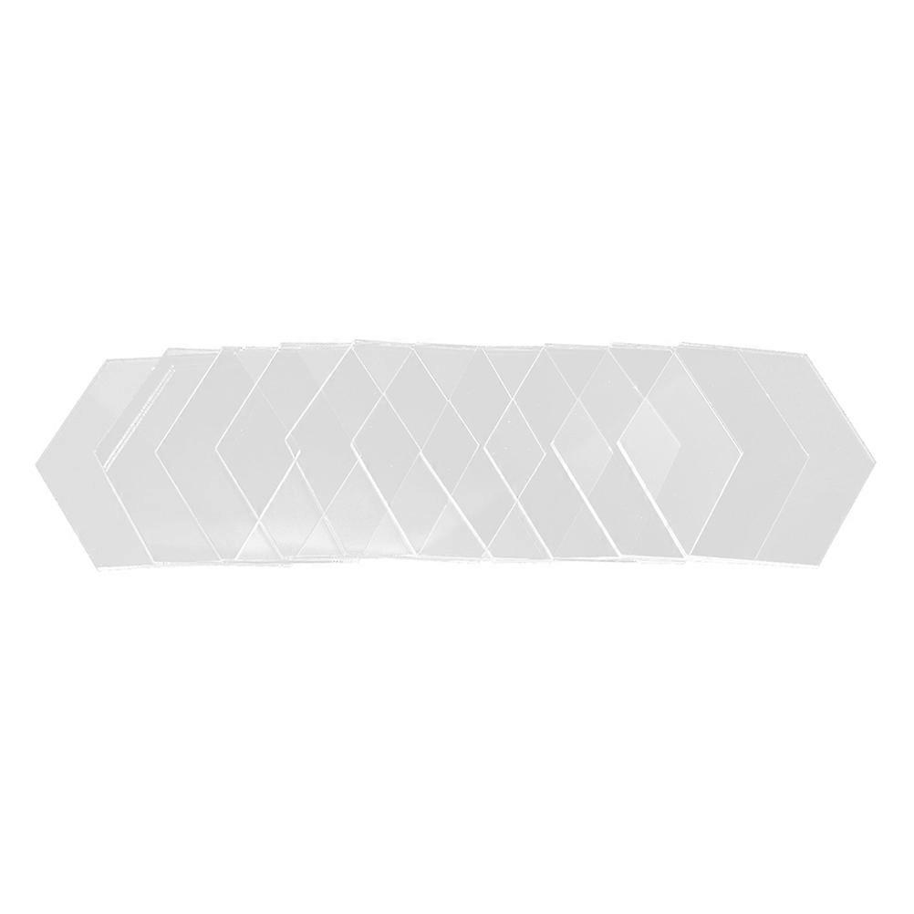 Transparent Hexagon Acrylic Boards – 10pcs, Thick & Sturdy, Safe Material, Easy to Use & Clean, Ideal for DIY Crafts, Decoration, and Interior Design