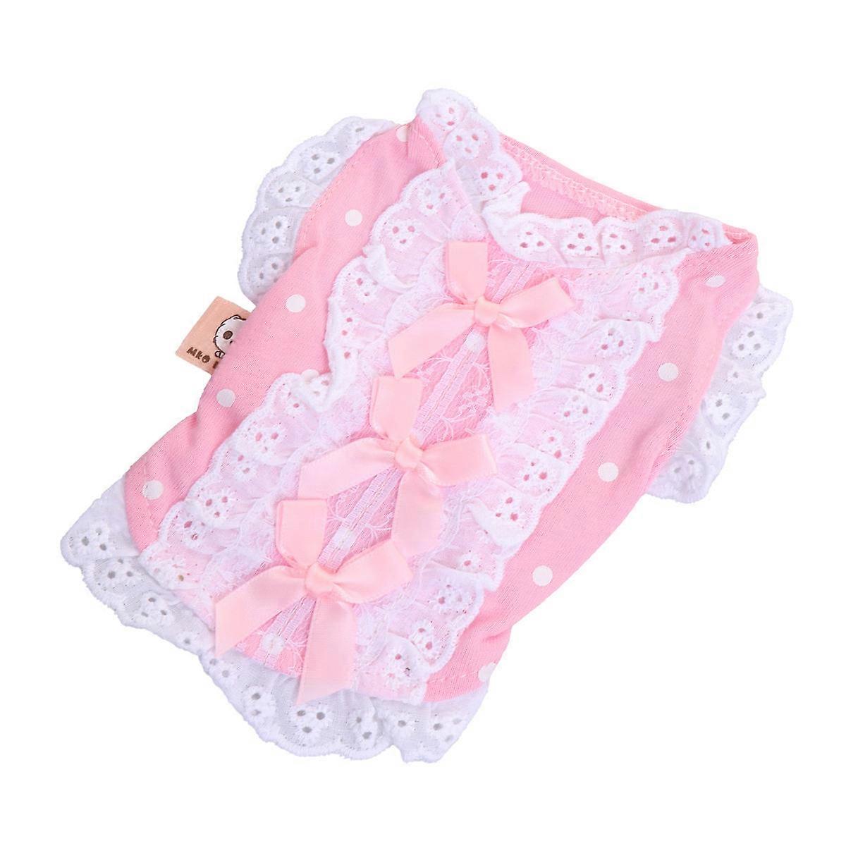 Rabbit Summer Clothes Vest For Small Size Pets Indoor Outdoor Lightweight Pink 1Set