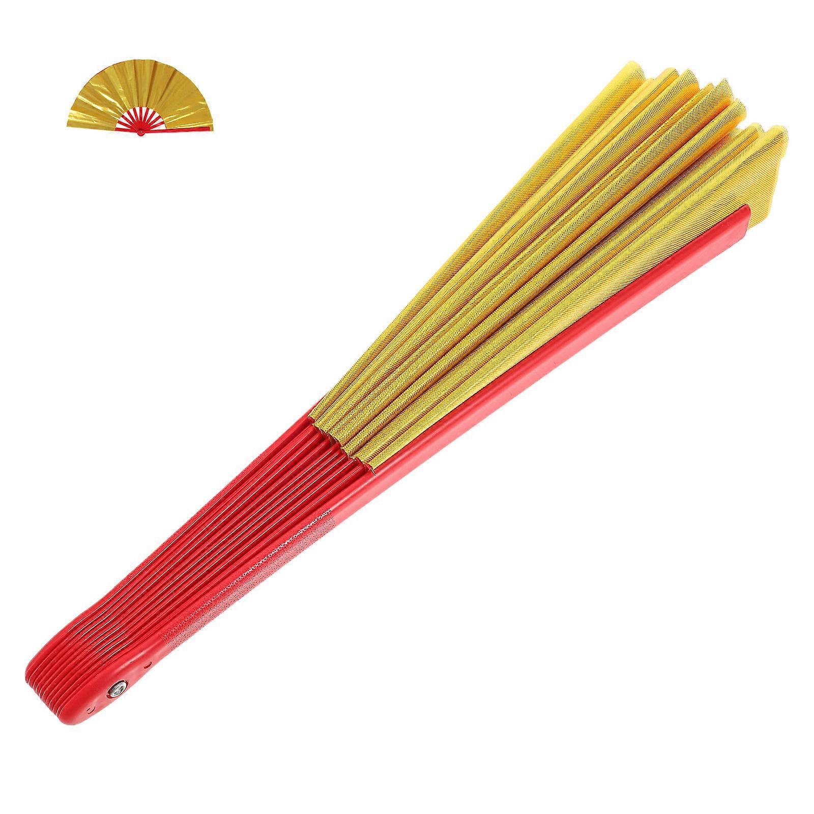 Red Handheld Performance Fan for Tai Chi, Kung Fu, and Chinese Dance Demonstrations with Sound – Decorative for Festivals and Holidays