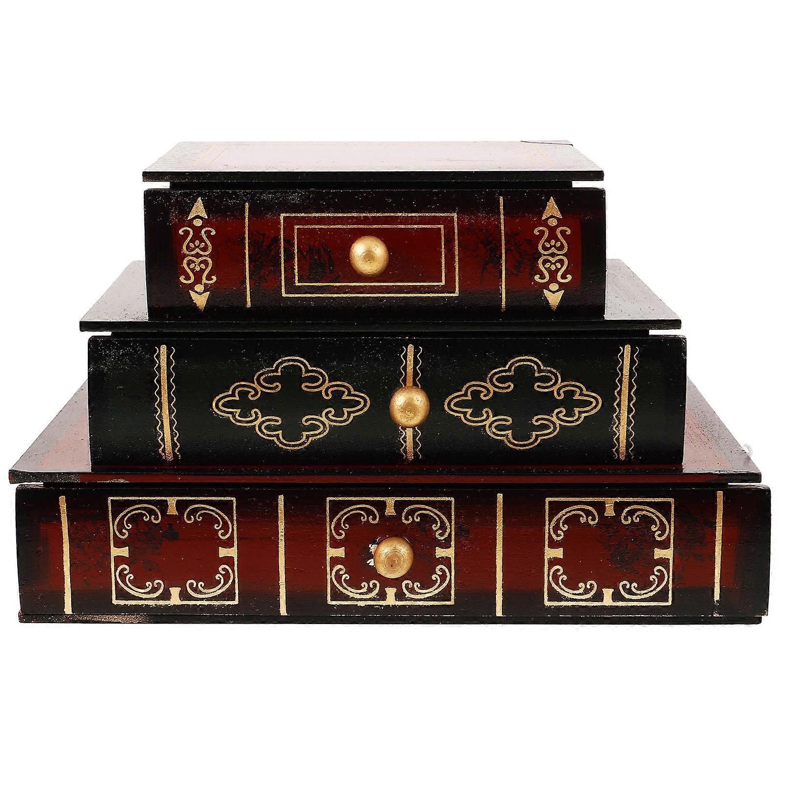 Book Type Storage Box Perfect For Decorative Use At Cafes And Bookshelves By Families 21.00X16.00X13.00CM 1Pcs