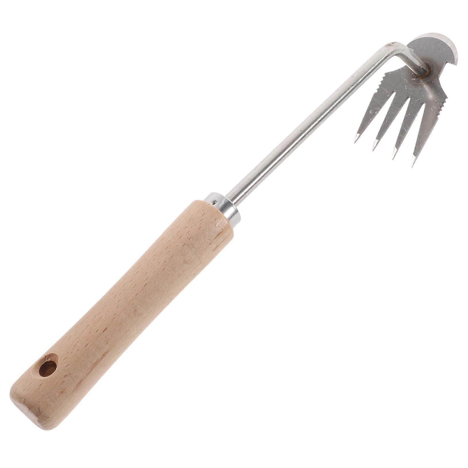 Garden tool weed remover with ergonomic multifunctional hand puller for garden care to remove grass and moss from pavement joints