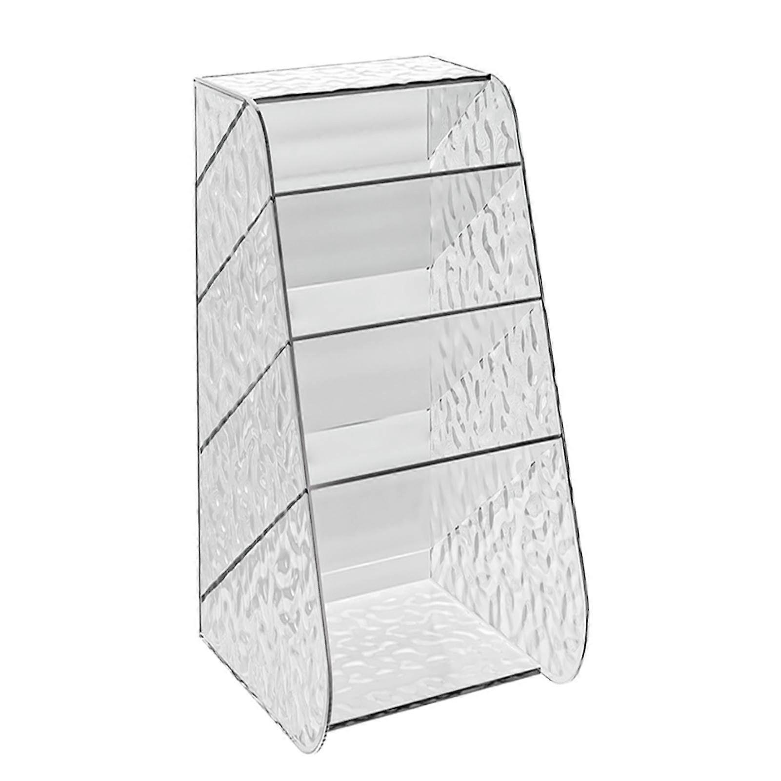 Clear Pen Storage Drawers, Transparent Multi-Layer Organiser, 5.28 x 5.79 x 7.99 Inch Space-Saving Art Supply Rack