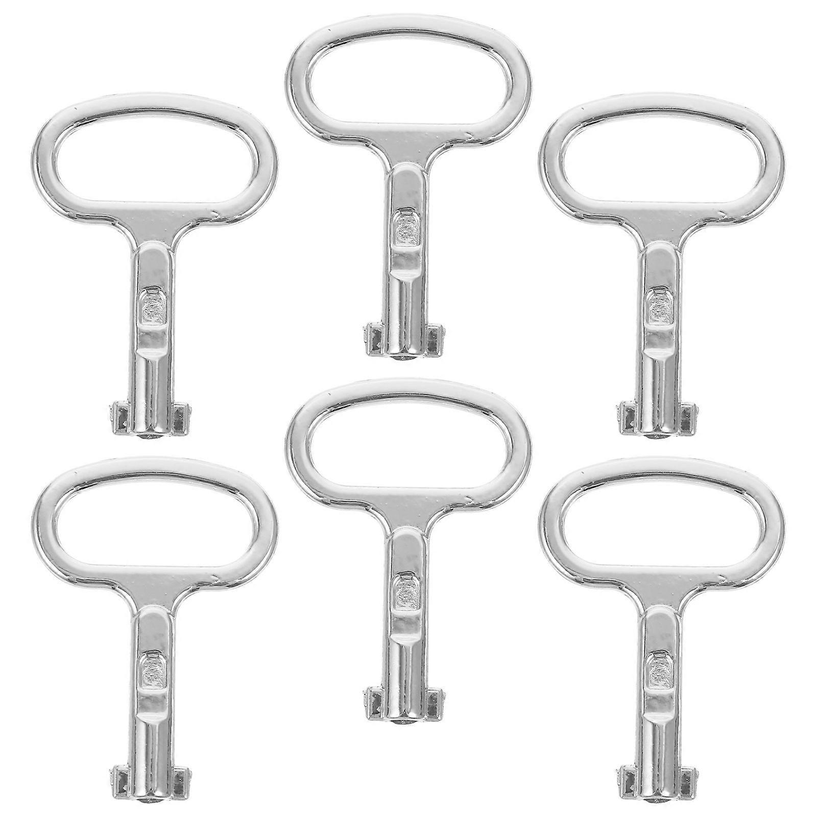 6pcs Cabinet Spanners Keys Utility Keys Electric Cabinet Keys Water Meter Valves Keys