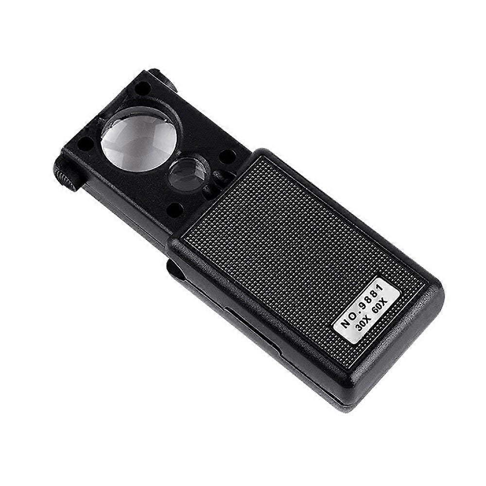 Lupe Magnifying Glass HD with Light, 5X/10X, Black 106*180*400 mm