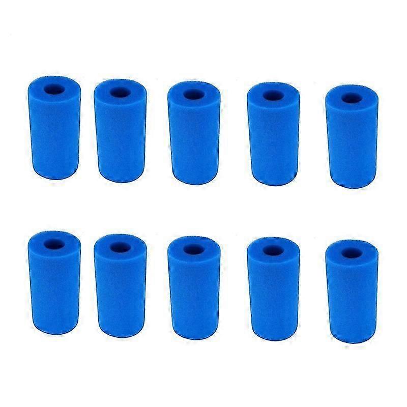 Aquarienschaumfilter für Intex Typ A - 10 Stück waschbarer Schwamm