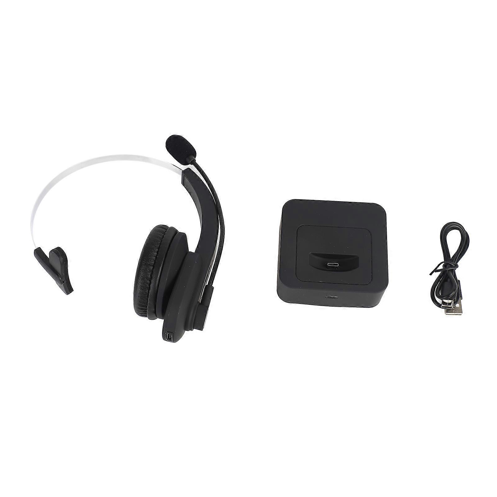 Lightweight Bluetooth Headset with Rotatable Mic, Long Battery Life, and Easy Controls