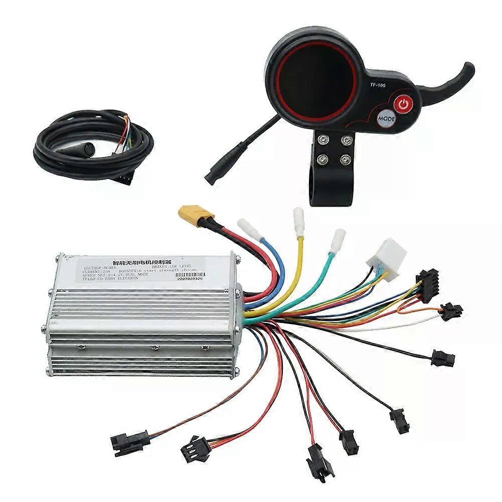 48V 20A Elektroroller-Controller-Armaturenbrett-Kit mit TF-100-Display-Roller für Elektroroller-Teile