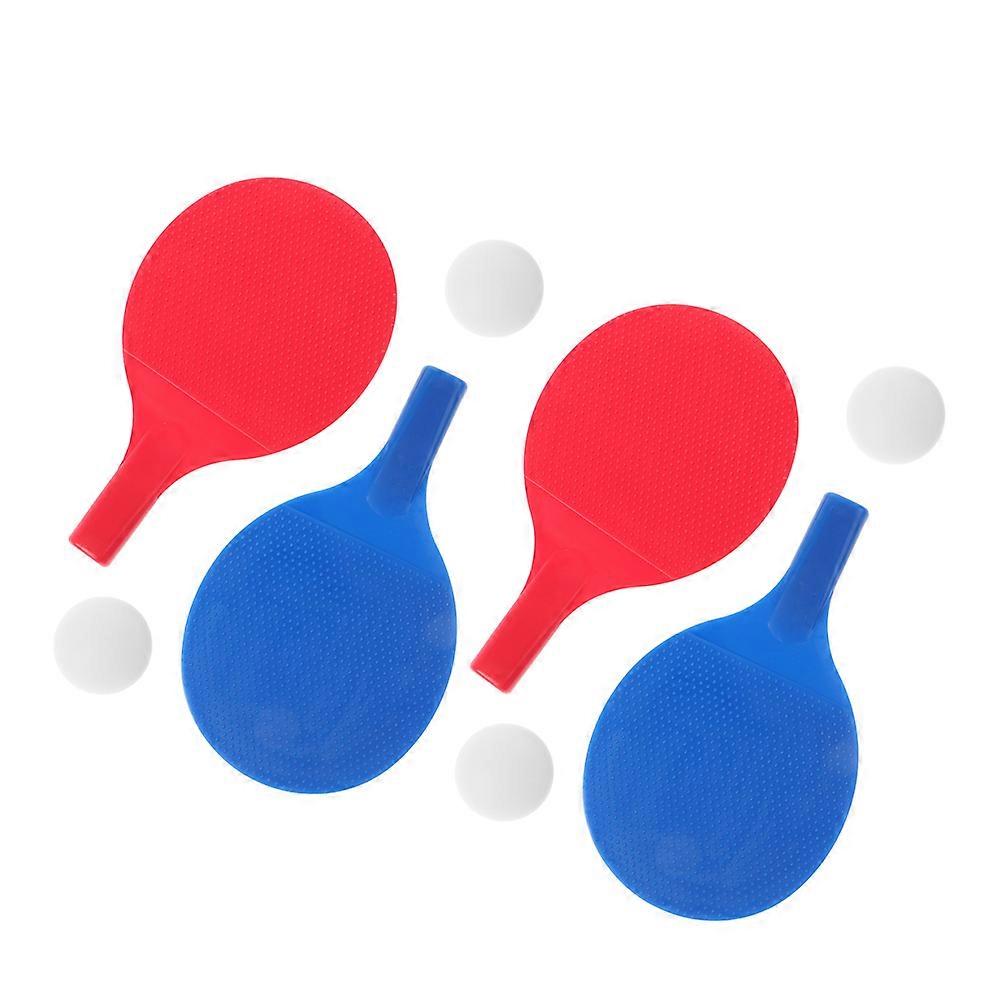 Plastic Table Tennis Rackets Set for Kids with Vibrant Colors and Durable Design Ideal for Outdoor
