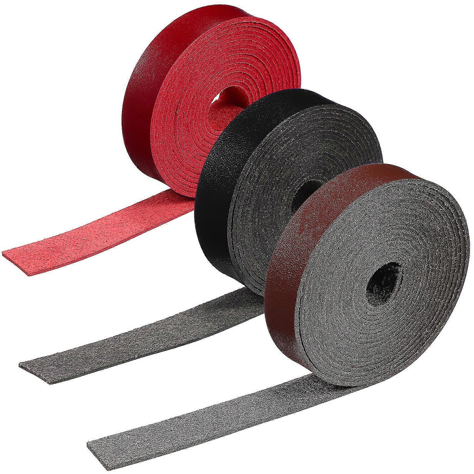 3pcs Faux Straps for DIY Crafts, Bag Making & Jewelry Projects – Soft Microfiber Belts, Smooth & Easy to Work With