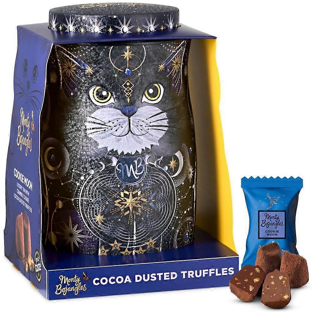 Monty Bojangles MB Cosmic Blink Cat Tin Gift Cookie Moon Truffles 135g - 3 Pack